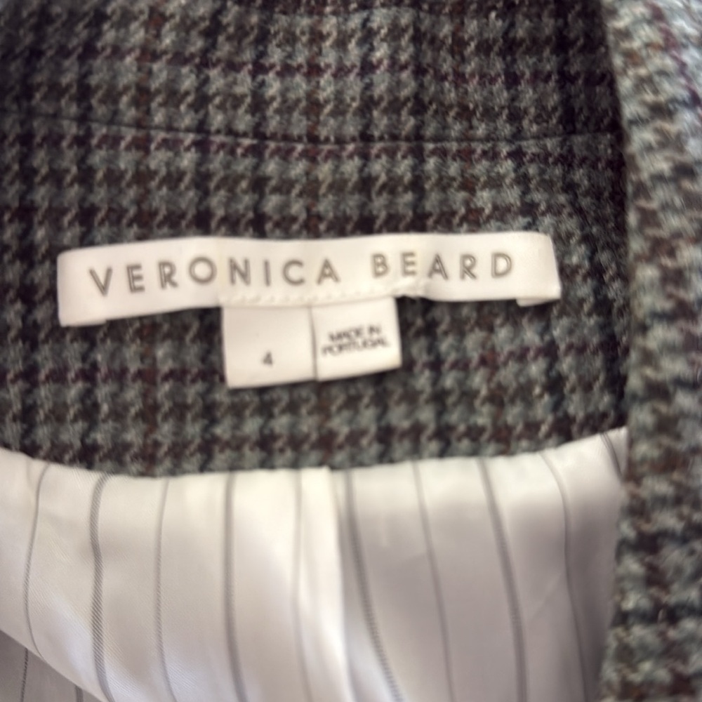 Veronica  Beard Plaid Sybille Cropped Blazer NWOT - Picture 10 of 10